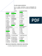 Ejercicios de Aplicación Sobre Campos Semánticos