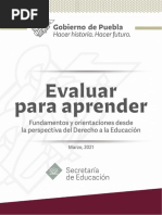 Evaluar para Aprender Secretaría de Educación Del Estado de Puebla Marzo 2021