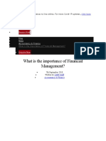 What Is The Importance of Financial Management?: We've Switched Our Classes To Live Online. For More Covid-19 Updates