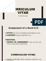 Curriculum Vitae: BY: Maria Bea Igaya