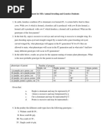 Assignment For MSC Animal Breeding and Genetics Students Final 2020