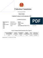 (SSC CGL 2019 Result) Print