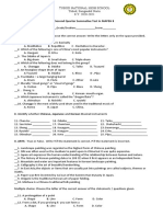 Second Quarter Summative Test in MAPEH 8