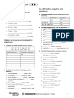 Mosaic 1 Grammar and Vocab Starter Unit B