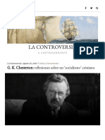 LA CONTROVERSIA - G. K. Chesterton - Reflexiones Sobre Un Socialismo' Cristiano