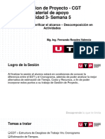 S05 - Material de Apoyo - Relacion Entre La EDT - El Cronograma - Los Costos y Los Recursos