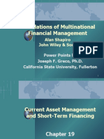 Foundations of Multinational Financial Management: Alan Shapiro John Wiley & Sons