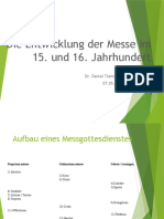 Die Entwicklung Der Messe Im 15 U 16 JH