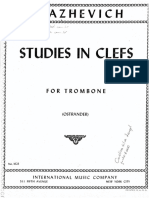 Blazhevich Studies in Clefs For Trombone