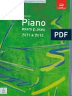 Exam Piano Pieces - Grade 1 - 2011 & 2012