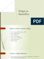 Widget in Backoffice