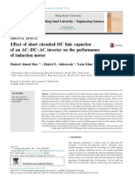 Effect of Short Circuited DC Link Capacitor of An AC-DC-AC Inverter On The Performance of Induction Motor