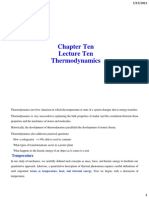 Chapter Ten Lecture Ten Thermodynamics: Temperature