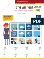 How'S The Weather?: Conversation Cheat Sheet