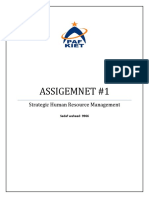 Assigemnet #1: Strategic Human Resource Management