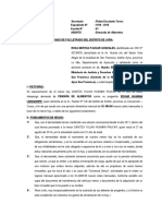 Demanda de Alimentos Redactado (Procesos Civiles)