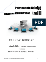 Using Basic Structured Query Language