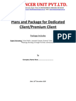 Freelancer Unit PVT - LTD.: Plans and Package For Dedicated Client/Premium Client