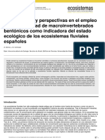 Macroinvertebrados Como Bioindicadores de Calidad de Agua