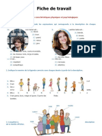 Fiche Travail Description Physique Et Psychologique