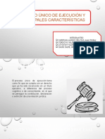 El Proceso Único de Ejecución y Sus Principales Características