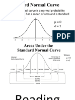 Lesson 2.3 Standard Normal Curve and Z Scores