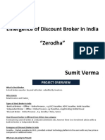 Emergence of Discount Broker in India "Zerodha": Sumit Verma