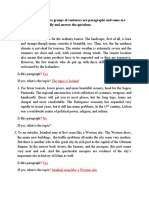 Direction: Some of These Groups of Sentences Are Paragraphs and Some Are Not. Read Them Carefully and Answer The Questions. Part A