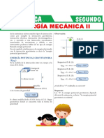 T23Energía Potencial Gravitatoria para Segundo Grado de Secundaria