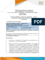 Guia de Actividades y Rúbrica de Evaluación - Tarea 5 - Analisis de Interpretación de Estados Financieros Consolidados