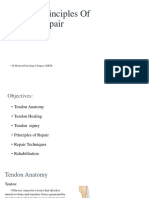 General Principles of Tendon Repair: - DR Monitosh Paul (Dept of Surgery, SMCH)