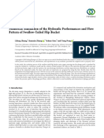 Zhang Et Al. - 2020 - Numerical Simulation of The Hydraulic Performances and Flow Pattern of Swallow-Tailed Flip Bucket