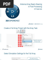 Antenna Array Beam-Steering in Post-Processing: CST Studio Suite