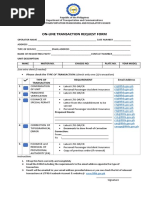 On-Line Transaction Request Form: Type of Transaction Requirement Email Address 1 2 3