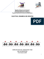 Talleres Electivos: Dinamica de Grupos