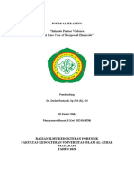 Journal Reading: "Intimate Partner Violence A Rare Case of Reciprocal Homicide"