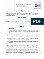 Convocatoria Educación Física Cambio Centro de Trabajo Guanajuato