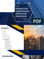 Analysis and Interpretation of Financial Statements: Christine Talimongan ABM - Bezos