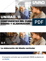 Componentes Del Curriculum, Diseño y Elaboracion