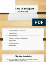 2-Failure of Amalgam Restoration