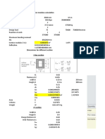 Sample Section Modulas Calculation