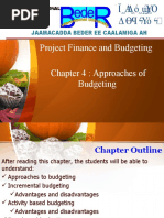 Chap 4 Approaches of Budgeting