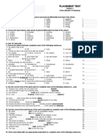 Placement Test Grade 5