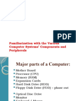 Familiarization With The Various Computer Systems' Components and Peripherals