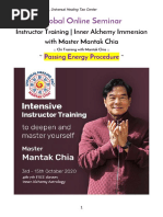 Global Online Seminar: Instructor Training - Inner Alchemy Immersion With Master Mantak Chia