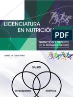 Nutricion deportivaUNIDAD I - Primera Parte