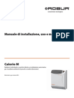 Manuale Di Installazione Uso e Manutenzione CALORIO M