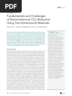 Fundamentals and Challenges of Electrochemical CO Reduction Using Two-Dimensional Materials