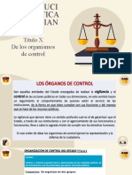 TITULO X de Los Organismos de Control