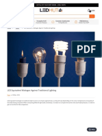 LED Equivalent Wattages Against Traditional Lighting - A Comparison